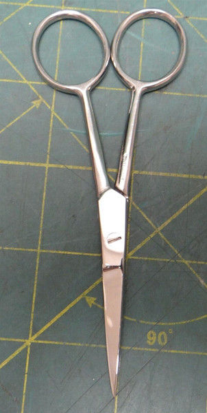 Fine-Point Scissors Compact 4.5" Overall Length 1.5" Cut Length Straight Manual 