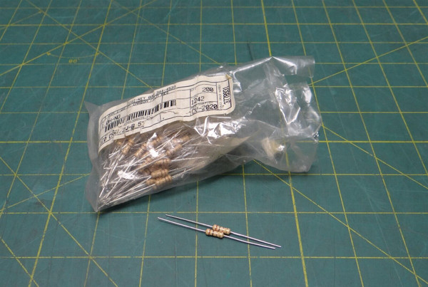 (Lot of 195) 1.0 OHM 1/2W ±5% Tolerance Carbon Film Resistor, Solder Termination