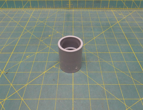 (1) 1" Gray PVC Conduit Coupling Fitting 27mm - Cantex Brand 6141625