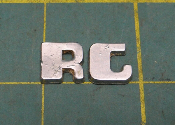 Vintage OEM RCA Electronics Body "R" "C" Letters Emblem P/N 8801 and 8802