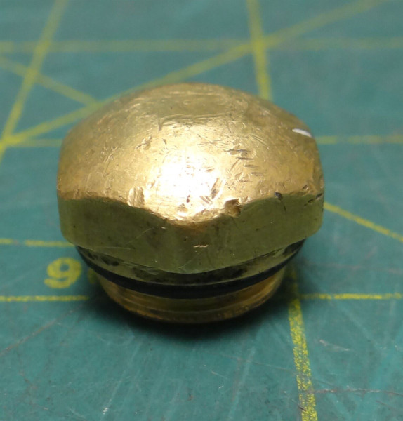 Victor 0320-0039 Control Valve Plug High Pressure Brass Pipe Fitting 5/8" Dia