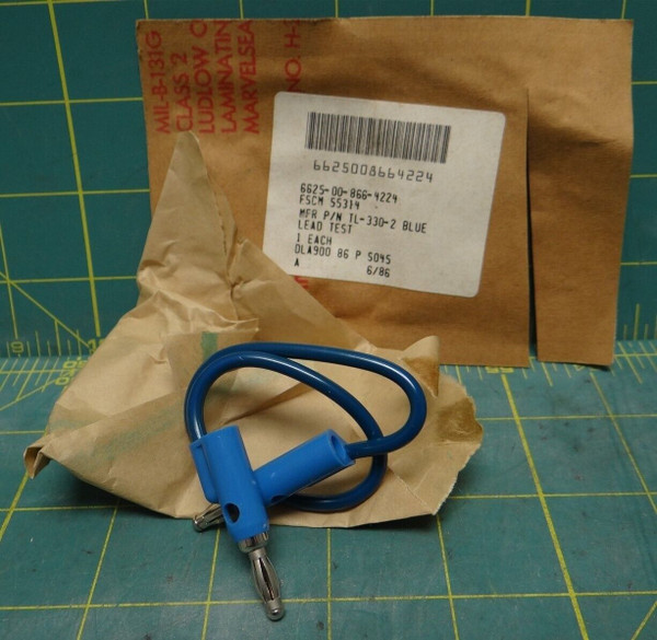 TL-330-2 Test Lead, Blue, 18 AWG Single Conductor, 6625-00-866-4224