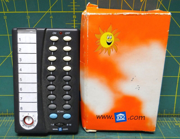 X10 8 Unit Scan Cam Camera Control System Remote Control Model CR12A