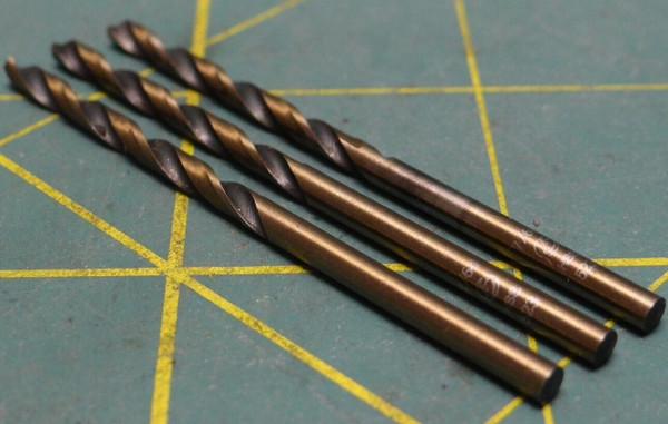 QTY: 3 Milwaukee 7/64" Black Oxide High Speed Steel Drill Bit HSS 523