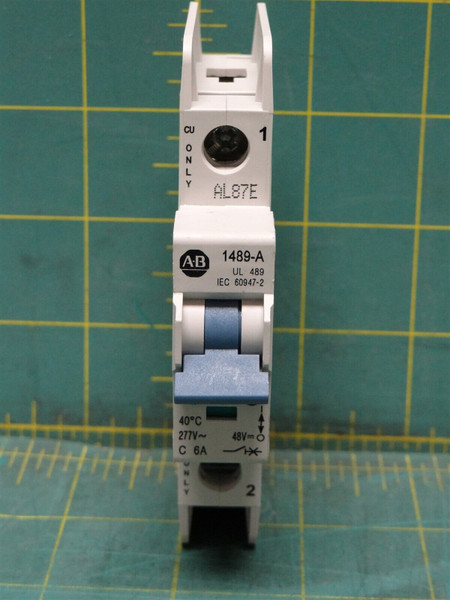 Allen-Bradley 1489-A1C060 Circuit Breaker 6 Amp, 1-pole DIN Rail Mount 