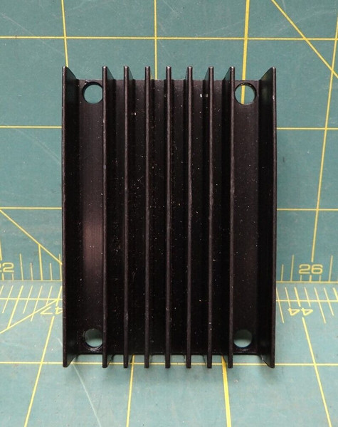 Black Heatsink 2" x 3" P0702607-0103 R0 0118