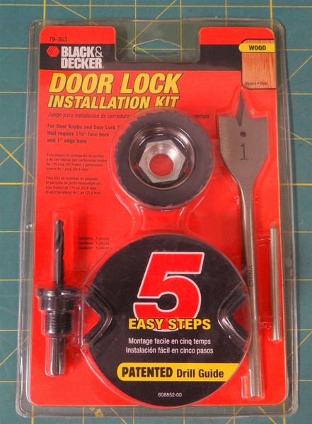 Black & Decker Door Lock Installation Kit     79-353