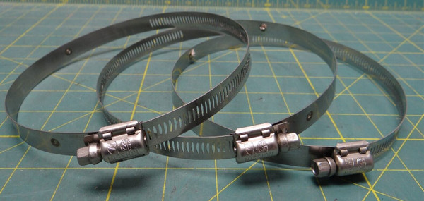 Pack of 3 Mission USA Size 92 Stainless Steel Hose Clamp