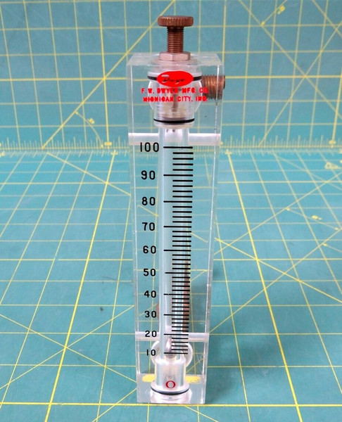 Dwyer VFB-8-BV Flowmeter Range 10-100 SCFH Air