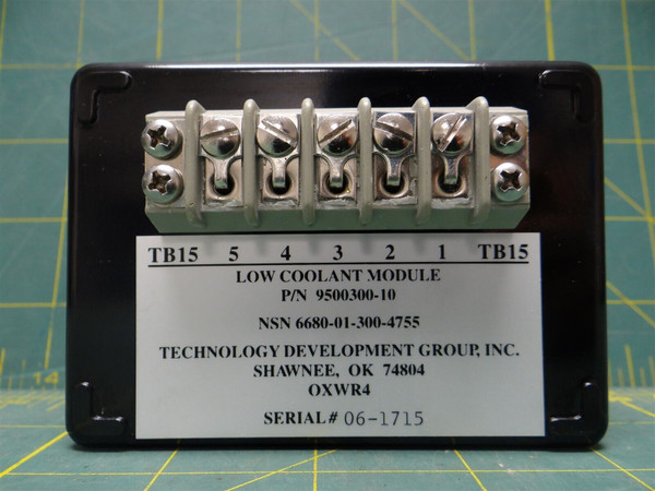 Low Coolant Module P/N 9500300-10 NSN 6680-01-300-4755 for 72 KILOWATT GENERATOR