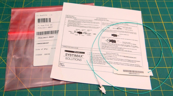Fiber Optic LC Connector by Systimax Solutions w/ 1.25mm Ferrule and 44" Cable