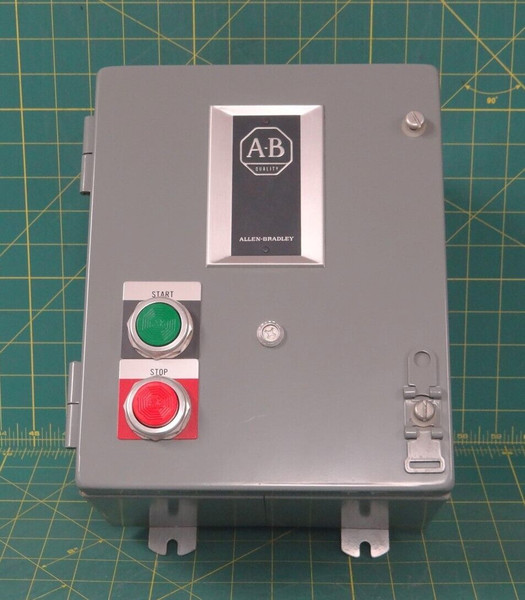 Allen Bradley 509-AJD-1 Starter Enclosure w/ Start / Stop Push-Buttons 509-AOD 