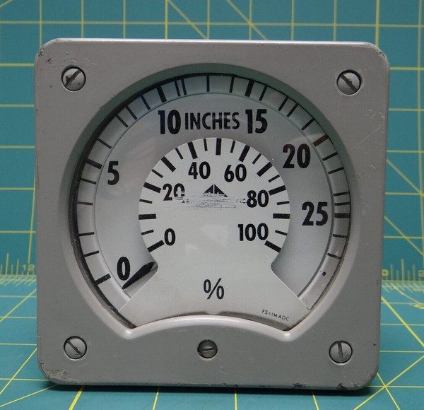 A.M. Instruments Meter 0-100 Percent, 0-30 Inches FS=1MADC