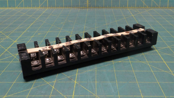 General Electric I83B4226 P-4 Marine Grade Terminal Block, 12 Positions