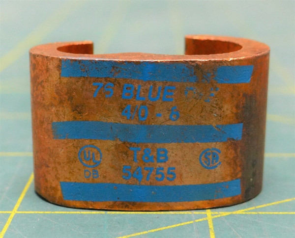 Thomas & Betts 54755 Copper C-Tap 1-4/0 Branch 2/0-8 Die Code 76 Color Code Blue