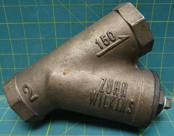 Zurn Wilkins Used Cast Bronze Y-Strainer Pipe 2 Inch 