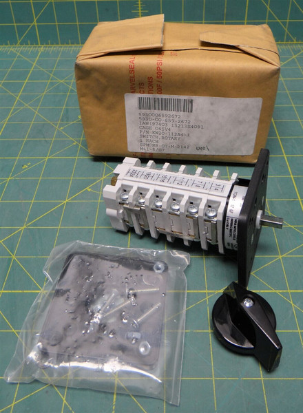 Electroswitch 20A 300V Rotary Switch PN: KW20 112A4-1 NSN: 5930-00-659-2672