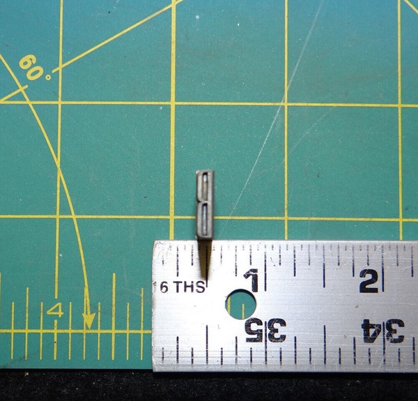 (1) Letter "B" Vintage Metal Typeset Letterpress Block 'Gothic Condensed' 36pt.