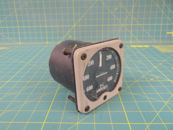 Westinghouse KX-24 Panel Meter 600 - 0 - 600 DC Amperes Style WO-48280-3 
