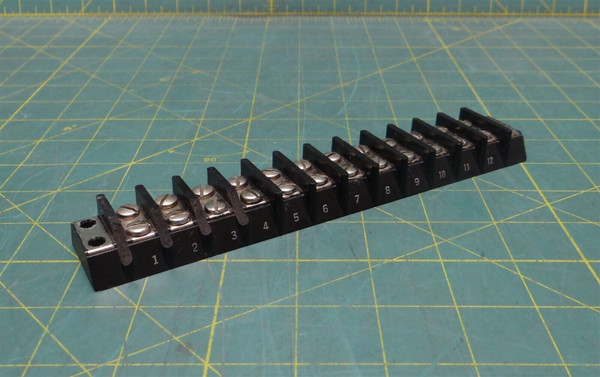 Gen Prod Corp 7 Electric Terminal Block, 12 Position, 7.75" Length