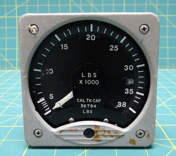 Meter, 0-38 Lbs x 1000, CAL TK CAP, 38784 Lbs, No Lens/Window