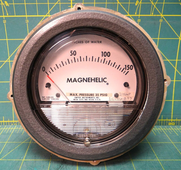 Dwyer 4" Magnehelic Differential Pressure Gauge 0"-150" Of Water Model: 2150 MP