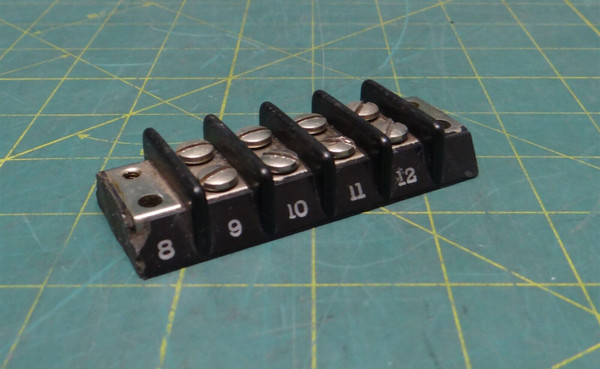 Double Row Barrier Marine Grade Terminal Block, 4 Position, 3-1/4" Length