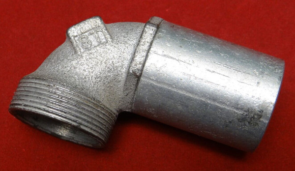 Threaded Pipe Elbow With Pipe Nipple Attached, 3/4 FNPT and 5/16" Thread OD