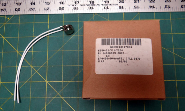 KLIXON THERMOSTAT FLOW CONTROL P/N 14P00103-0026