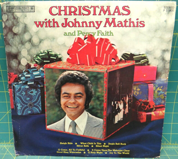 Christmas With Johnny Mathis And Percy Faith 1973 Vinyl LP Comp P 11805 Pop