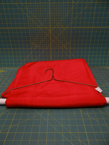 6 Foot Fitted Box Polyester Blend Linen Tablecloth Table Cover, Red