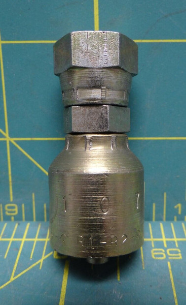 Parker Hydraulic Hose Fitting 10743-4-4, 1/4" Female NPSM Pipe x 1/4" i.d.