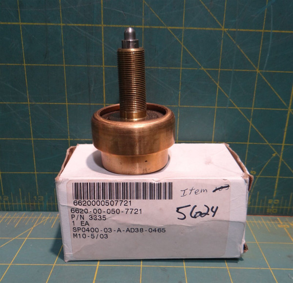 Evans Tempcon Inc. Flow Control Thermostat, PN 3335, NSN 6620-00-050-7721