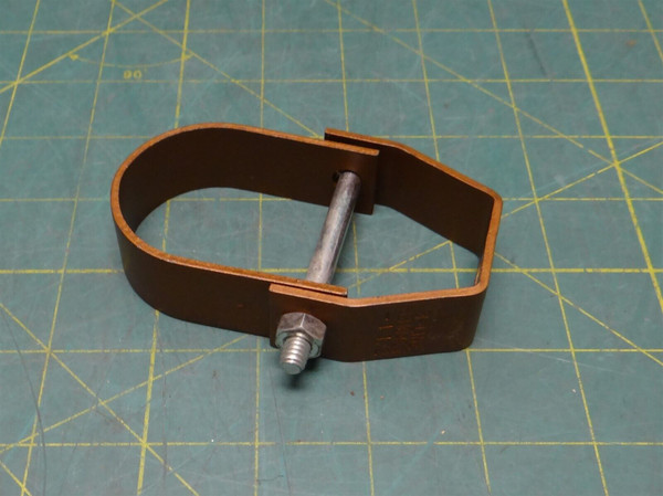 Eaton B-Line B3104CT 1-1/2" Dura-Copper Plated Steel Clevis Hanger, 3.75" Length