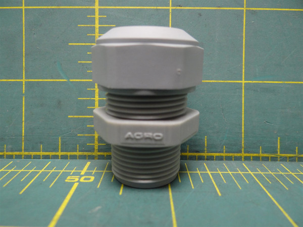 Hubbell Agro SECP13GA Liquid Tight Cord Connector PG13.5 Straight Male Nylon 