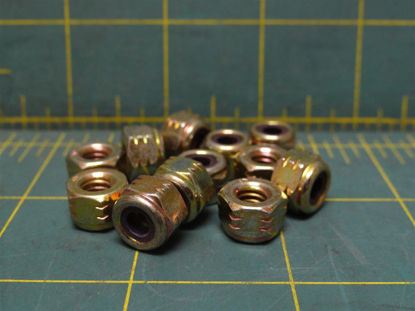 (Qty: 12) Kimball Midwest 348404 1/4"-20 Grade 8 Nylon Ins. Lock Nut Zinc Plated