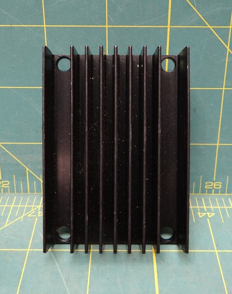 Black Heatsink 2" x 3" P0702607-0103 R0 0118 Previously Used