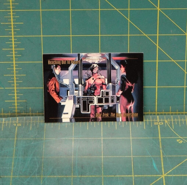 Star Trek Master Series Skybox 1993 Final Frontier #44 Reaching Out To Picard