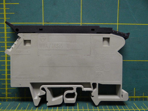 Wieland WK4/THSI5/U Flip Top Fuse Terminal Block 600V 6.3A 22-10AWG DIN-Rail