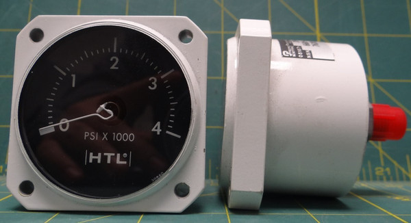 HTL/Pacific Scientific Dial Indicating 0-4000PSI Pressure Gauge 6685-01-187-7268