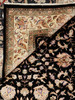KASHAN BLACK/IVORY #76782 KASHAN BLACK/IVORY #76782