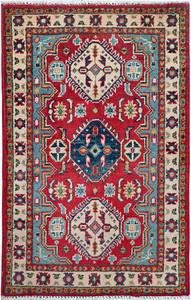 Kazak Red/Ivory #132691 Kazak Red/Ivory #132691