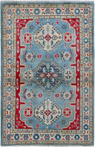 Kazak Blue/Ivory #132715 Kazak Blue/Ivory #132715
