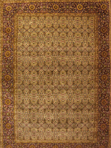 TABRIZ (INDO) BEIGE/RED #54609 TABRIZ (INDO) BEIGE/RED #54609