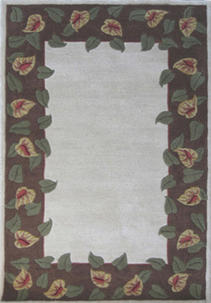 ANTHURIUM (Tufted) (Ivory/Coffee (75207))