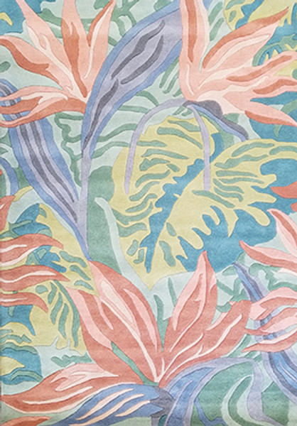 Bird of Paradise (tufted) (Blue/Green (wool) L#116900, 134435RD