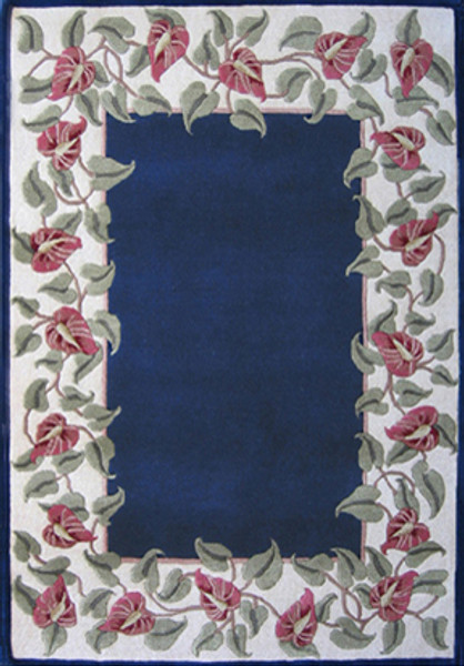 ANTHURIUM (Tufted) (Blue/Ivory (113275))