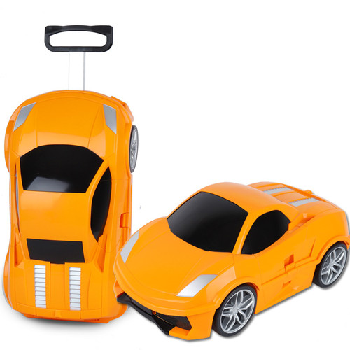 Color: 3705 Orange - Children's Remote-control Automobile Suitcase