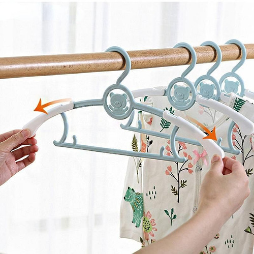 5pcs Baby Clothes Hanger Flexible Racks Plastic Clothing Display Kids Hangers Unmarked Children Coa