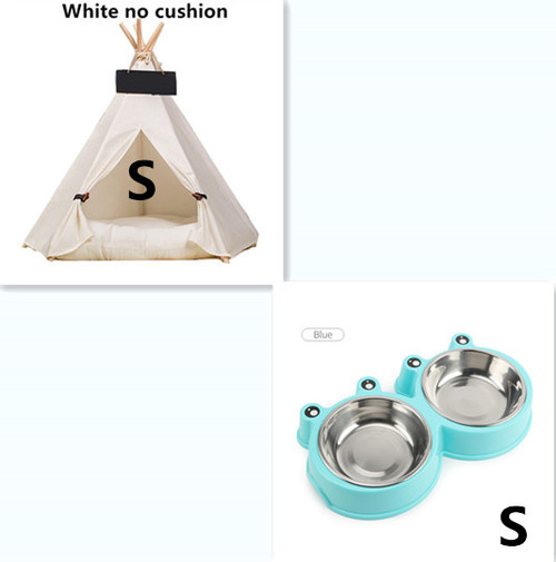 Color: White no cushion, format: Set1 - cat kennel wooden pet nest
